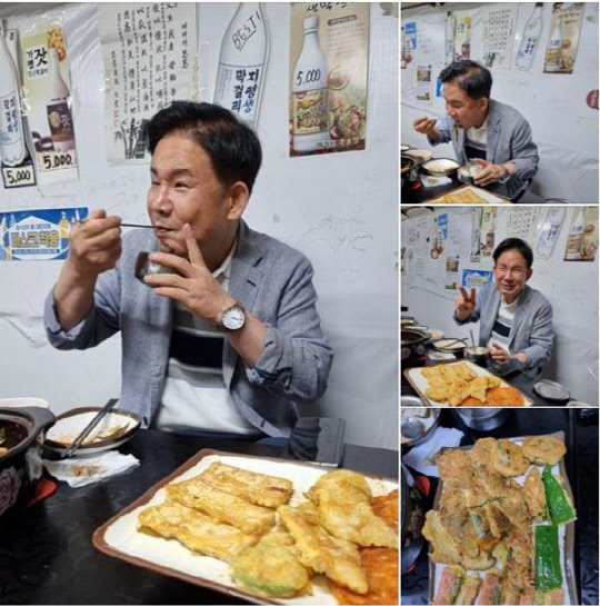 이 와중에… 박강수 마포구청장 `먹방 사진` 논란
